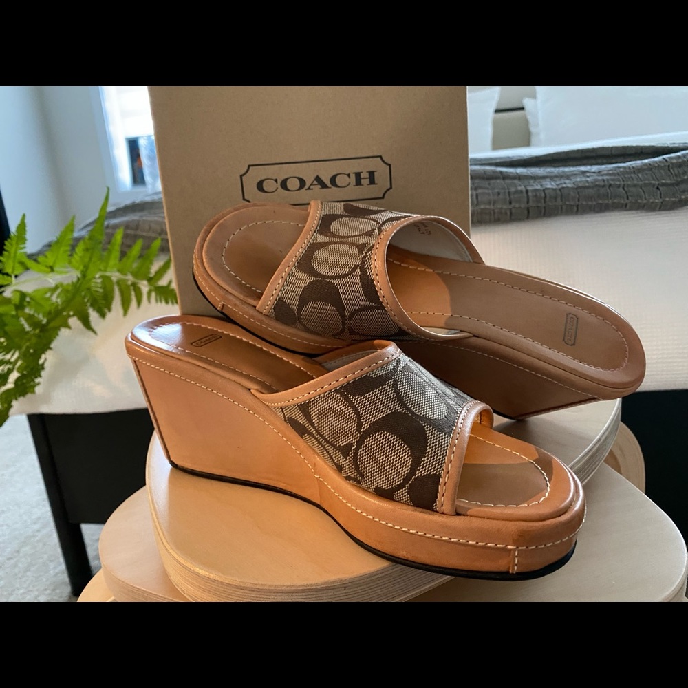 Coach Charma Vaccheta C Logo Mules